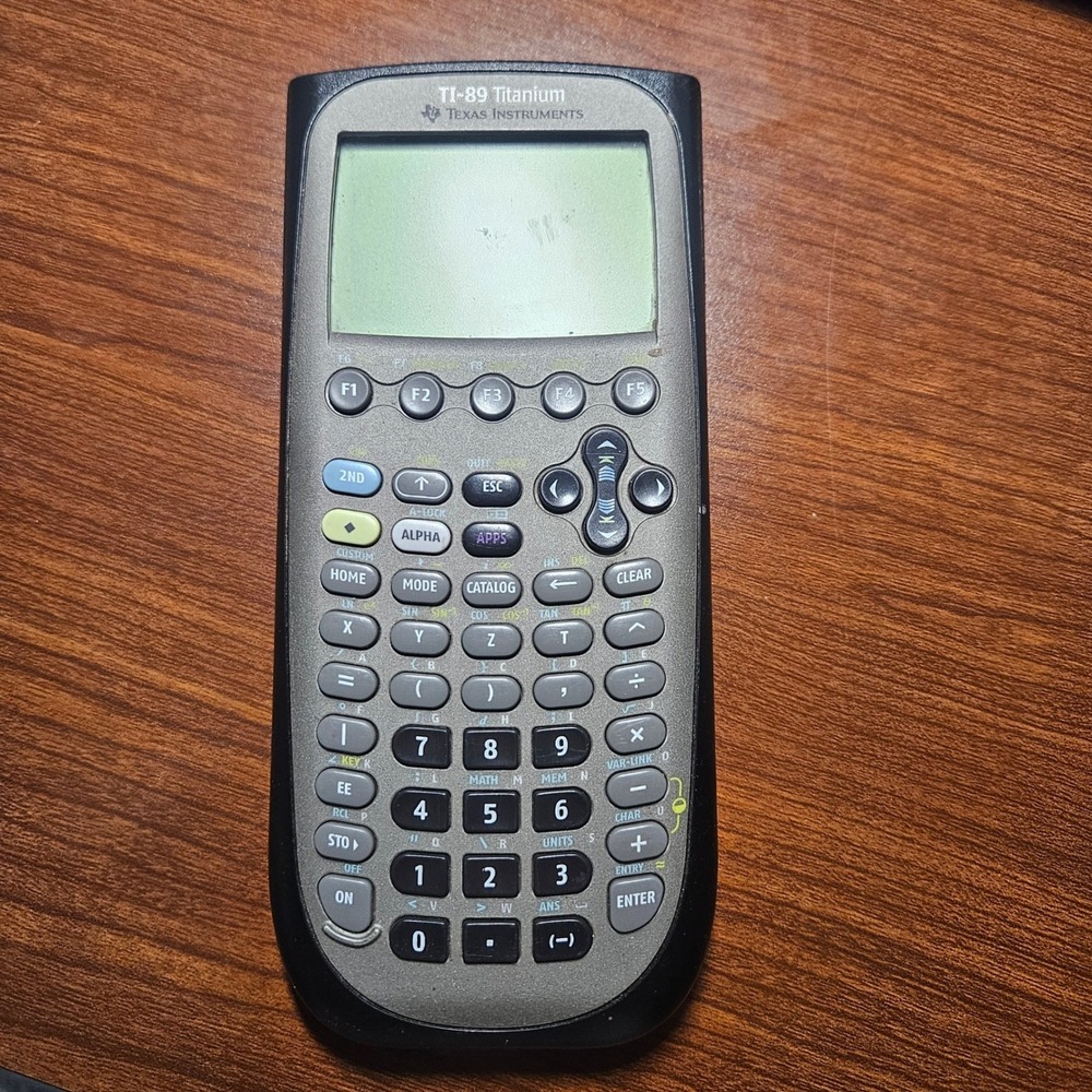 Texas Instruments TI-89 Titanium Graphing Calculator Silver Black Advanced Math